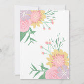 魅力的な日のスパのパーティーの誕生日の招待状 招待状 (裏面)