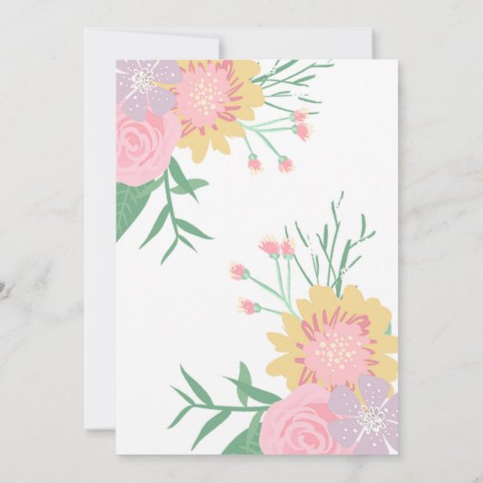 魅力的な日のスパのパーティーの誕生日の招待状 招待状 (裏面)