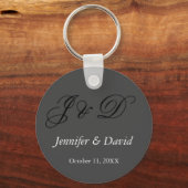 魅力的な書道台本モノグラ結婚ムの キーホルダー (正面)