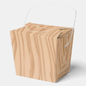 魅力的な木目パターンのお祝い用テイクアウトボックス フェイバーボックス (正面)
