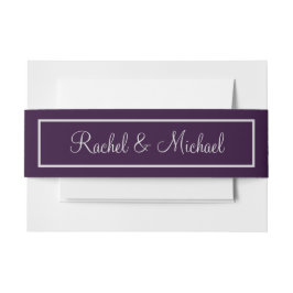 魅力的な梅と銀結婚の 招待状ベリーバンド