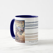 魅力的な深紅及び空の海賊マグ マグカップ (正面左)