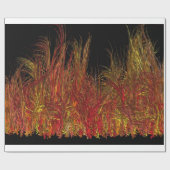 魅力的な炎、ラッピング紙 ラッピングペーパー (フラット)