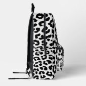 魅力的な猫 – Leopard Print Backpack プリントバックパック (左)