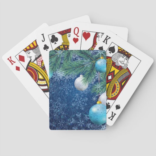 魅力的な白いクリスマストランプ トランプ (裏面)