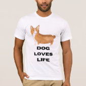 魅力的な白い男のシャツ Tシャツ (正面)