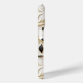 魅力的な白金ゴールドと黒のシームレスなパターン Case-Mate iPhoneケース (裏面 / 右)