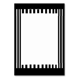 魅力的な白黒のテーブルカード テーブルナンバー