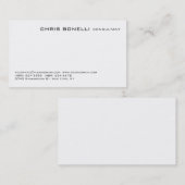 魅力的な白黒トレンディー名刺 名刺 (正面/裏面)