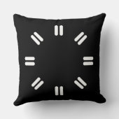 魅力的な白黒 – クッション (裏面)