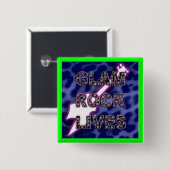 魅力的な石 缶バッジ (正面&裏面)