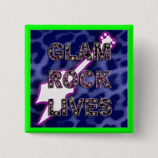 魅力的な石 缶バッジ (正面)