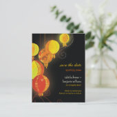 魅力的な紙ランタン結婚式の日付を保存 セーブザデート (スタンド正面)