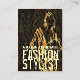 魅力的な美しいの女の子のlFashionのスタイリストのメーキャップアーティスト 名刺