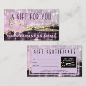 魅力的な美容師のギフト券 割引カード (正面/裏面)