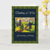 魅力的な考える旅 カード (黄色い花)