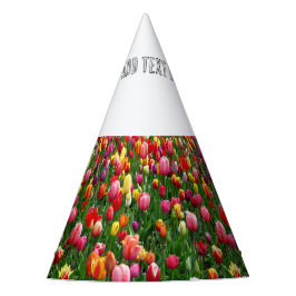 魅力的な花園のカスタムテキスト クラフト用品 パーティーハット