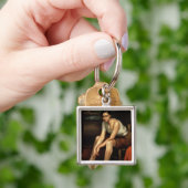 魅力的な若い女の子 キーホルダー (手)