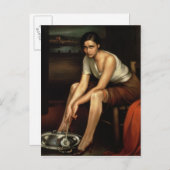 魅力的な若い女の子 ポストカード (正面/裏面)