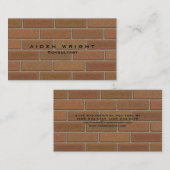 魅力的な茶色の壁ミニマスタイリッシュリモダンスト 名刺 (正面/裏面)
