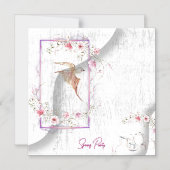 魅力的な薄いマグネットカード マグネット招待状 (正面)