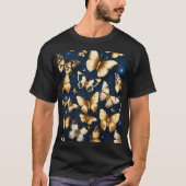 **魅力的な蝶のデザインワイヤレスイヤホン： St Tシャツ (正面)