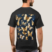 **魅力的な蝶のデザインワイヤレスイヤホン： St Tシャツ (裏面)