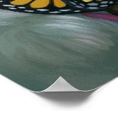 魅力的な蝶ARTプリントゴシック妖精 ポスター (角)