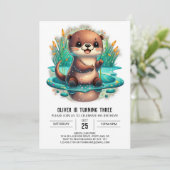 魅力的な誕生日招待状 招待状 (スタンド正面)