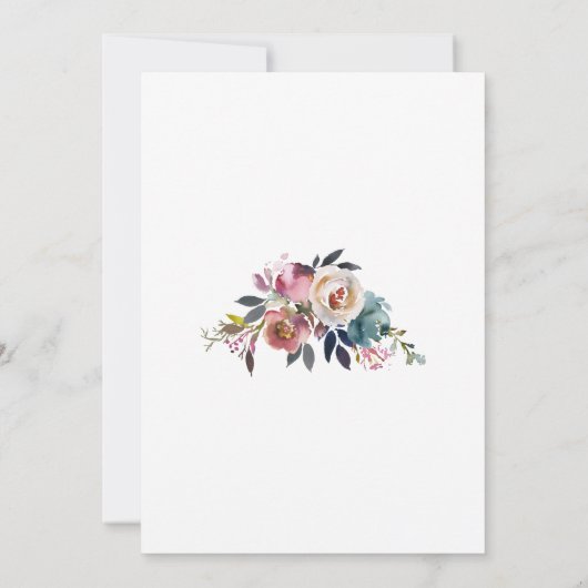 魅力的な赤ちゃんの写真 ゴールドクロス 洗礼 サンキューカード (裏面)