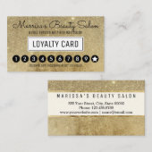 魅力的な金ゴールドのグリッターの網のロイヤリティの割引穿孔器 ロイヤリティカード (正面/裏面)