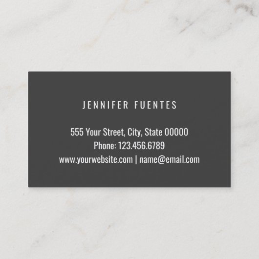 魅力的な金ゴールドの熱帯ヤシの木のメーキャップアーティスト 名刺 (裏面)