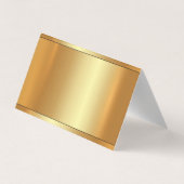 魅力的な金ゴールドの贅沢でモダンでエレガントなテンプレート 名刺 (裏面)