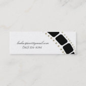 魅力的な長い方法少しは行きます スキニー名刺 (裏面)