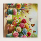 魅力的な開花 ジグソーパズル (横)