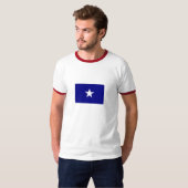 魅力的な青旗賞のティー Tシャツ (正面フル)