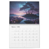 魅力的な風景2024 カレンダー (2月 2026)