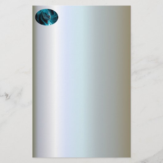 魅力的な魔法の女性ファンタジー 便箋 (正面)