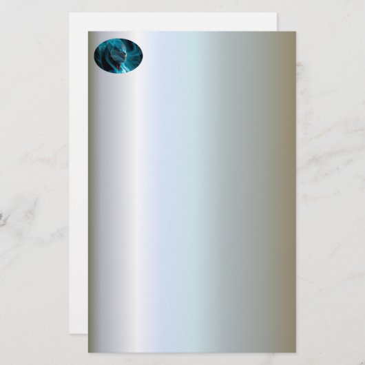 魅力的な魔法の女性ファンタジー 便箋 (正面/裏面)