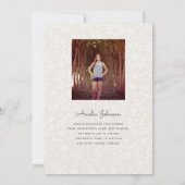 魅力的なGrad写真の発表 案内状 (裏面)