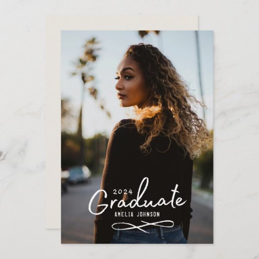 魅力的なGrad写真の発表 案内状 (正面/裏面)