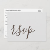 魅力的なRSVPポストカード ポストカード (正面/裏面)