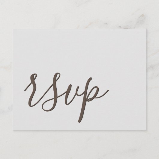 魅力的なRSVPポストカード ポストカード (正面)