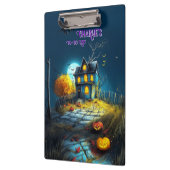 魅力的なTo-Doリスト幽霊のよく出るハウス クリップボード (左)