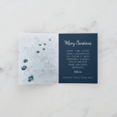 魅力的に素晴らしいブルテリアのクリスマスカード サンキューカード (内部)