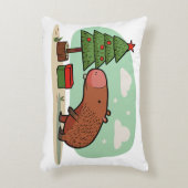 魅力的よくはしゃぐススケッチ アクセントクッション (正面(垂直))