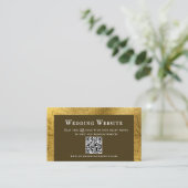 魅力的アンティーク金ゴールド結婚のエンクロージャカード 名刺 (スタンド正面)
