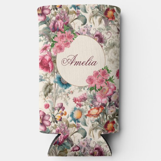 魅力的インスパイアフローラ スリム缶クーラー (正面)