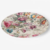 魅力的インスパイア花模様 ペーパープレート (アングル)