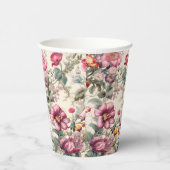 魅力的インスパイア花模様 紙コップ (右)